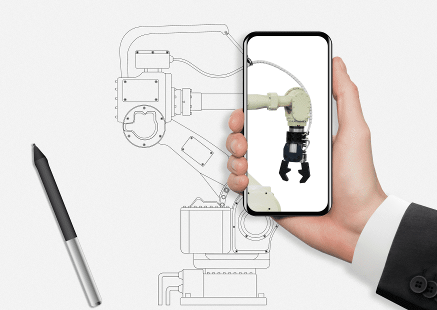 Explore how RAG startup implementation transforms ideas into impact. A robotic arm moves from sketch to screen, symbolizing agile development in action.